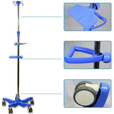 Подни сталак за инфузију од нерђајућег челика